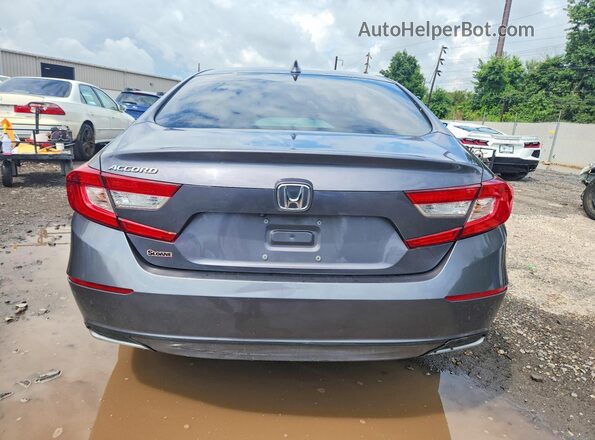 1HGCV1F16JA212676 2018 HONDA ACCORD Gray Vista trasera