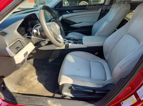 1HGCV1F16JA214914 2018 HONDA ACCORD Red წინა სალონის ხედი