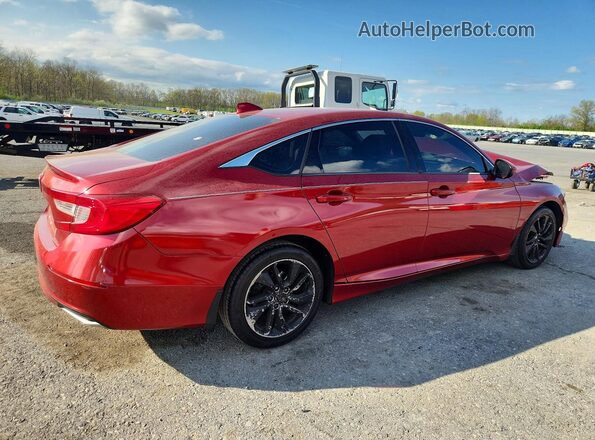 1HGCV1F16JA214914 2018 HONDA ACCORD Red უკანა მარჯვენა