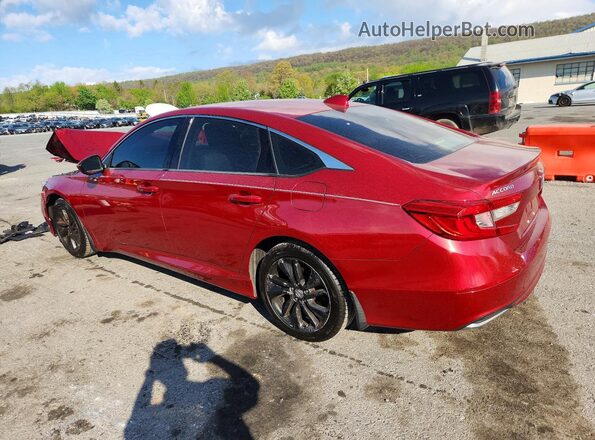 1HGCV1F16JA214914 2018 HONDA ACCORD Red უკანა მარცხენა