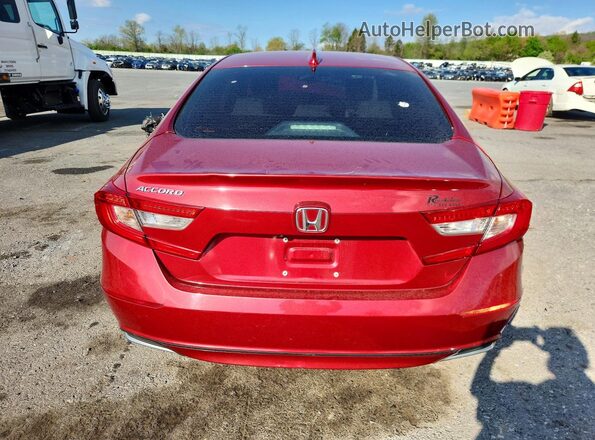 1HGCV1F16JA214914 2018 HONDA ACCORD Red უკანა ხედი