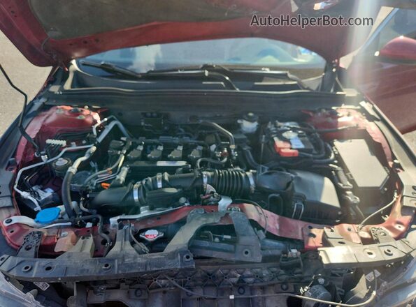 1HGCV1F16JA214914 2018 HONDA ACCORD Red უკანა სალონის ხედი