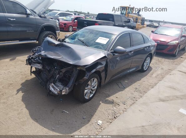 1HGCV1F16KA120808 2019 HONDA ACCORD Gray Przód lewy