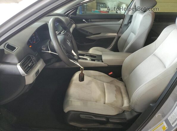 1HGCV1F16KA165876 2019 HONDA ACCORD Silver Widok wnętrza z przodu