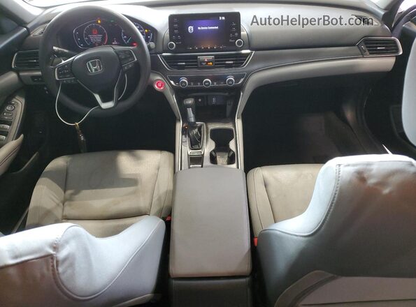 1HGCV1F16KA165876 2019 HONDA ACCORD Silver Widok deski rozdzielczej
