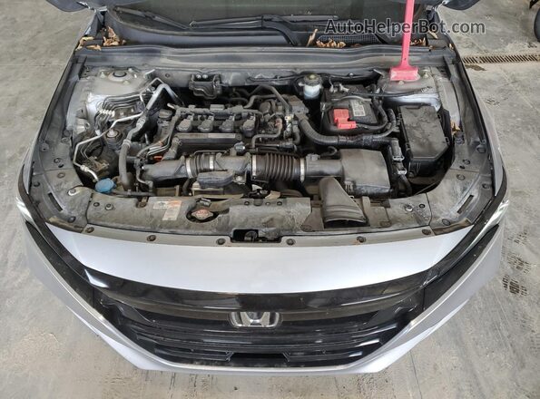 1HGCV1F16KA165876 2019 HONDA ACCORD Silver Widok wnętrza z tyłu