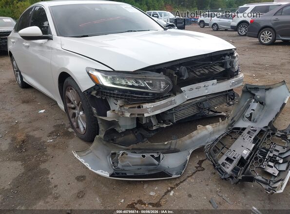 1HGCV1F16KA169569 2019 HONDA ACCORD Белый Вид спереди