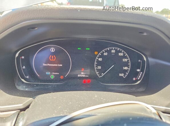 1HGCV1F16LA072969 2020 HONDA ACCORD Gray Вид щитка приладів