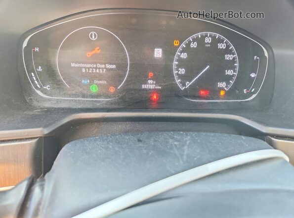1HGCV1F16LA156189 2020 HONDA ACCORD Silver Սարքավորումների վահանակի տեսք