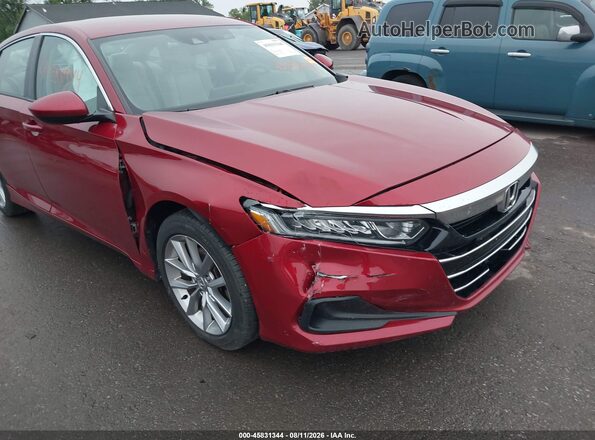 1HGCV1F16MA014362 2021 HONDA ACCORD Red წინა ხედი