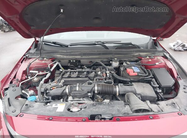 1HGCV1F16MA014362 2021 HONDA ACCORD Red უკანა ხედი