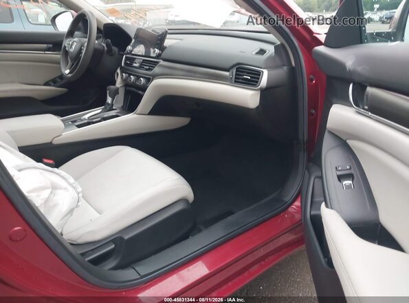 1HGCV1F16MA014362 2021 HONDA ACCORD Red წინა სალონის ხედი