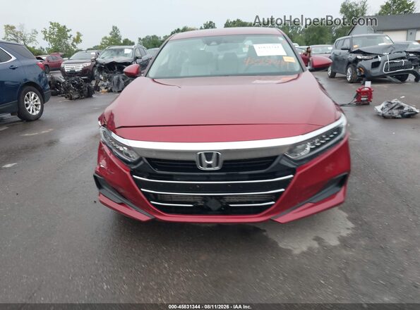 1HGCV1F16MA014362 2021 HONDA ACCORD Red ხელსაწყოთა პანელის ხედი