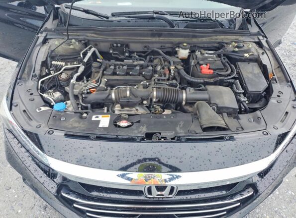 1HGCV1F16MA043716 2021 HONDA ACCORD Black Սալոնի հետևի տեսք