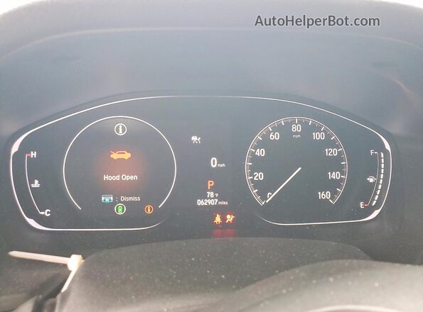 1HGCV1F16NA018445 2022 HONDA ACCORD Silver Vista del cuadro de instrumentos