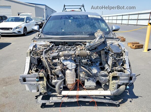 1HGCV1F17JA084934 2018 HONDA ACCORD Charcoal წინა ხედი
