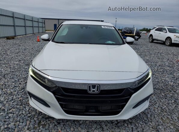 1HGCV1F17JA136840 2018 HONDA ACCORD White Front view