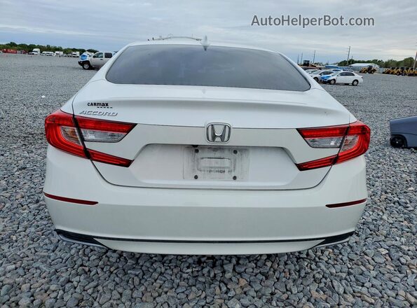 1HGCV1F17JA136840 2018 HONDA ACCORD White Rear view