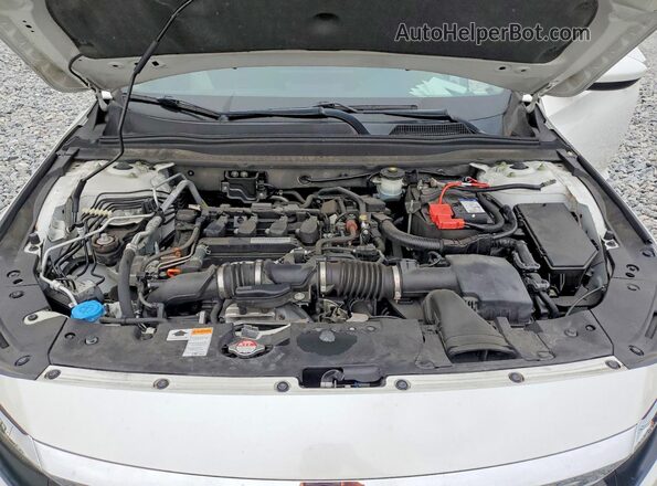 1HGCV1F17JA136840 2018 HONDA ACCORD White Rear interior view