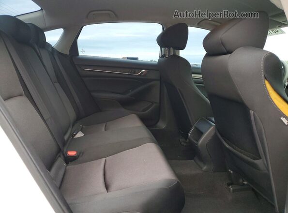 1HGCV1F17JA136840 2018 HONDA ACCORD White Rear seats view