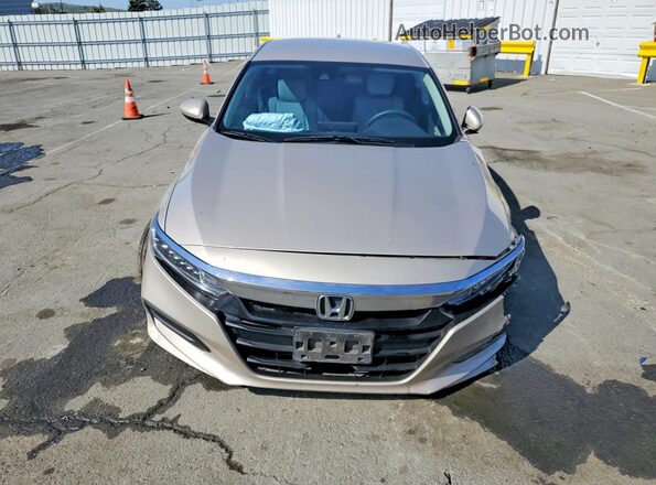 1HGCV1F17JA141519 2018 HONDA ACCORD Gold წინა ხედი