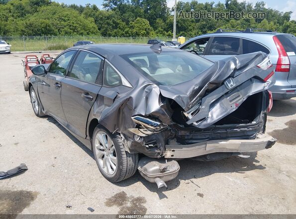 1HGCV1F17JA171569 2018 HONDA ACCORD Gray Задня ліва чверть