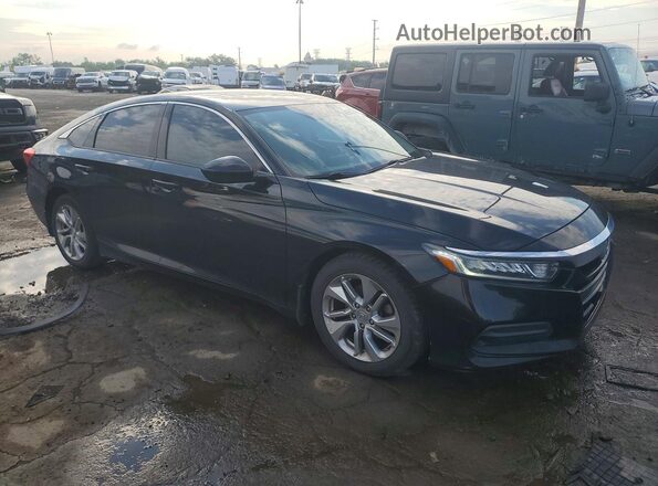 1HGCV1F17JA196262 2018 HONDA ACCORD Black Przód prawy