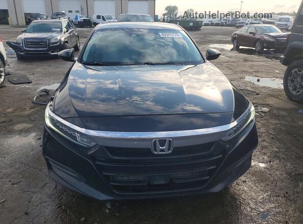 1HGCV1F17JA196262 2018 HONDA ACCORD Black Widok z przodu
