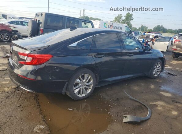 1HGCV1F17JA196262 2018 HONDA ACCORD Black Tył prawy