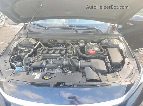 1HGCV1F17JA196262 2018 HONDA ACCORD Black Widok wnętrza z tyłu