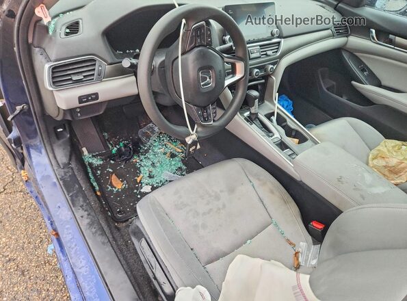 1HGCV1F17LA031119 2020 HONDA ACCORD Blue Widok deski rozdzielczej