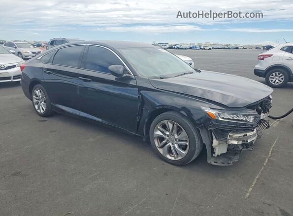 1HGCV1F17LA124335 2020 HONDA ACCORD Черный Передняя правая четверть