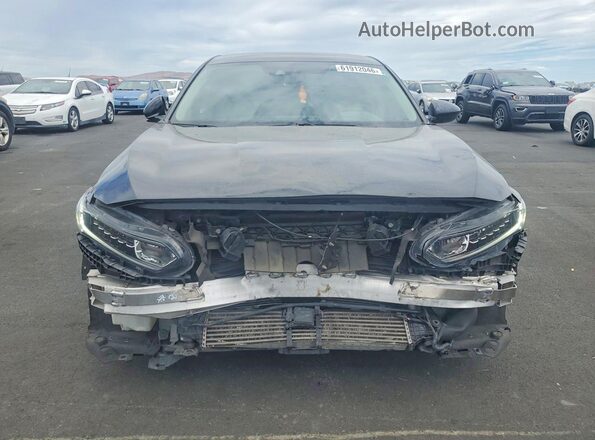 1HGCV1F17LA124335 2020 HONDA ACCORD Черный Вид спереди