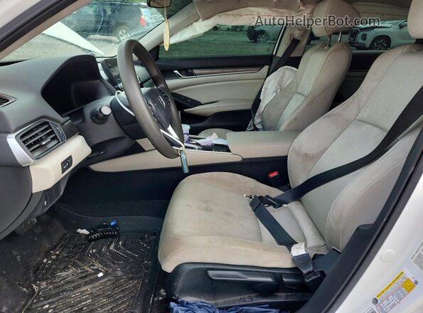 1HGCV1F17LA144844 2020 HONDA ACCORD White წინა სალონის ხედი