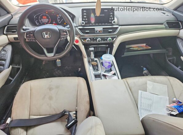 1HGCV1F17LA144844 2020 HONDA ACCORD White წინა პანელის ხედი