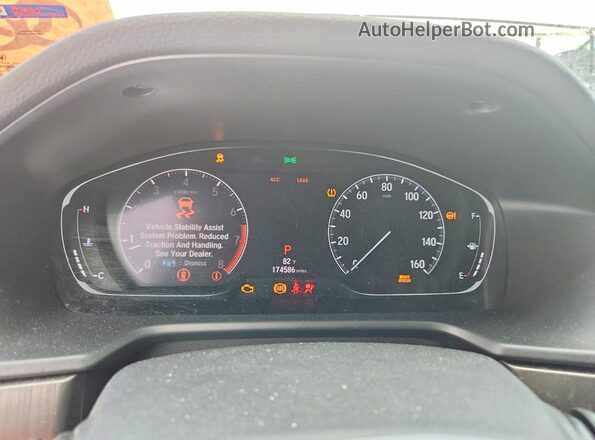 1HGCV1F17LA144844 2020 HONDA ACCORD White ხელსაწყოთა პანელის ხედი