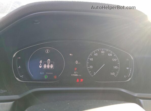 1HGCV1F17MA012233 2021 HONDA ACCORD Charcoal Вид щитка приладів