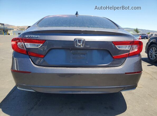 1HGCV1F18JA007909 2018 HONDA ACCORD Charcoal Vista trasera