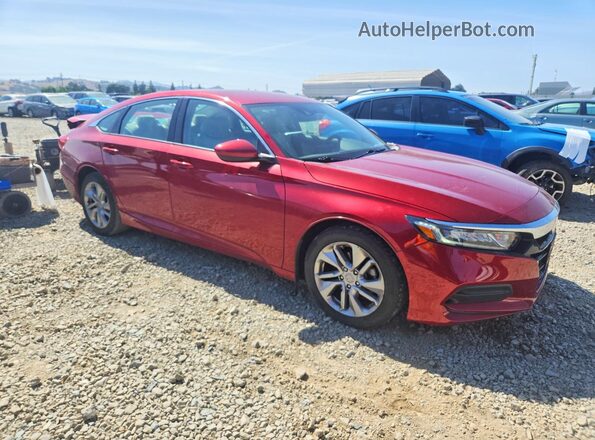 1HGCV1F18JA072145 2018 HONDA ACCORD Red Передня права чверть
