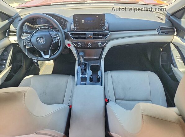 1HGCV1F18JA072145 2018 HONDA ACCORD Red Вид панелі приладів