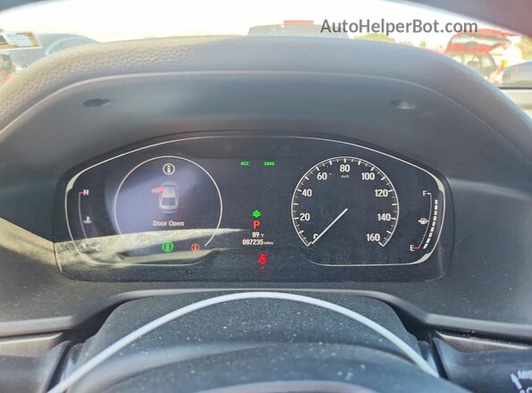 1HGCV1F18JA072145 2018 HONDA ACCORD Red Вид щитка приладів