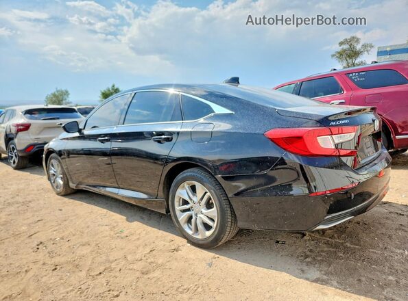 1HGCV1F18JA122039 2018 HONDA ACCORD Черный Задняя левая четверть