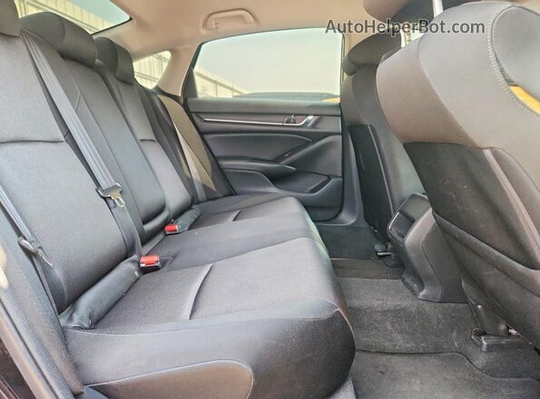 1HGCV1F18JA122039 2018 HONDA ACCORD Черный Вид задних сидений