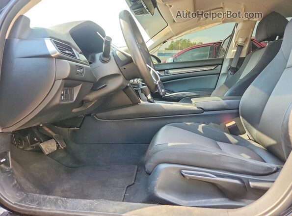 1HGCV1F18JA122039 2018 HONDA ACCORD Черный Вид салона спереди