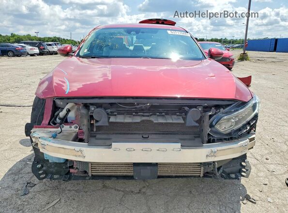 1HGCV1F18JA169443 2018 HONDA ACCORD Red წინა ხედი