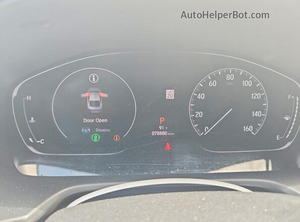 1HGCV1F18JA215210 2018 HONDA ACCORD White Instrument cluster view