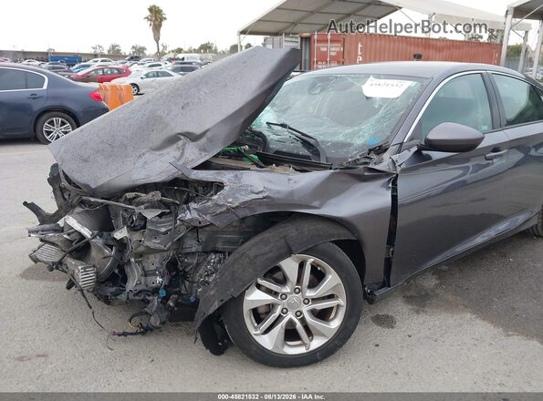 1HGCV1F18KA044587 2019 HONDA ACCORD Gray 