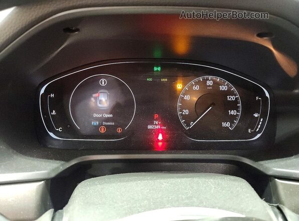1HGCV1F18KA070106 2019 HONDA ACCORD White Widok zestawu wskaźników