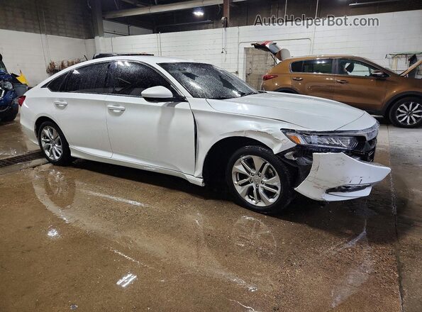1HGCV1F18KA070106 2019 HONDA ACCORD White Przód prawy