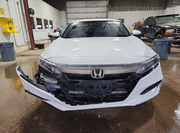 1HGCV1F18KA070106 2019 HONDA ACCORD White Widok z przodu